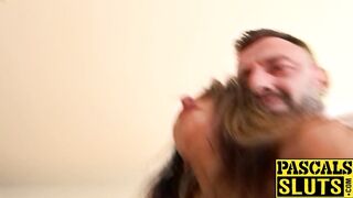Submissive Francys Belle hardcore pussy and anal penetration