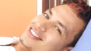Solo latino twink Ever enjoys playing with sex toys