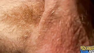 Hot straight guy releases his gorgeous cock for a jack off