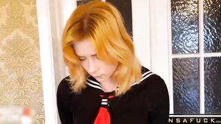 Rough Facefuck and Spanking Big Ass Cum Swallow
