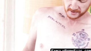 Brody Kayman the redhead stepdad is supporting Dakota Lovell bareback