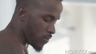 Tasty DeAngelo Jackson and I devour each other with our mouths and work our cocks int