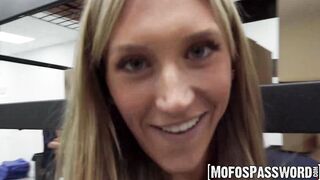 Blonde Addison Vodka spreads her legs for hardcore POV fucking