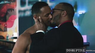 Submissive AJ Sloan endures dom Dillon Diaz enormous black cock