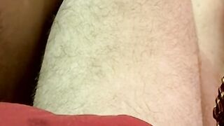 Horny gay guy dick spanks fat ass before wanking up to cum