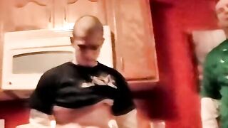Young amateur facializes his buddy who is masturbating