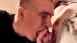 Young amateur facializes his buddy who is masturbating