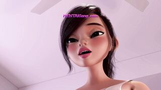 Condom Broke! Beautiful FUTA Stepsisters Unprotected ANAL Creampie