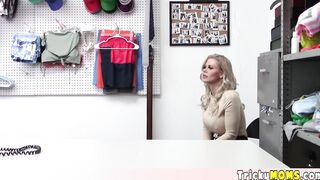 Blonde MILF with huge tits punish fucked