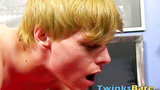 Twinks enjoy sensual foreplay before one ends up fucked raw