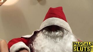 Bethany Richards has asshole penetrated by hardcore Santa