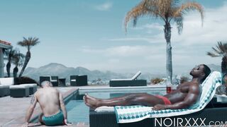 Muscled DeAngelo Jackson drowns my butt with ecstasy thanks to his erect dick
