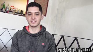 Shy Latino jock drilled hard doggystyle for huge cumshot