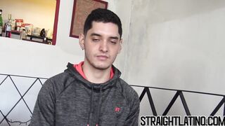 Shy Latino jock drilled hard doggystyle for huge cumshot