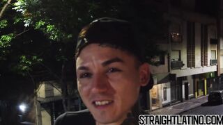 Tatooed str8 Latino jock fucked bareback after sucking cock
