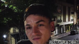 Tatooed str8 Latino jock fucked bareback after sucking cock