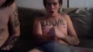 Twink Twins Masturbating on Webcam