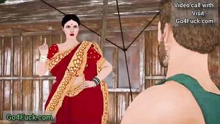 Desi Lady Restaurant Owner Fucked By Two Labores Boy Threesome Sex