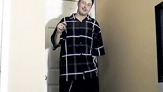 Straight amateur interviewed for solo masturbation video