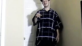 Straight amateur interviewed for solo masturbation video