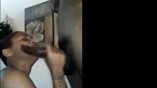 Interracial Blowjob by Brittney Jones on Webcam