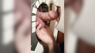 Glory Hole Amateur Takes on a Big Cock