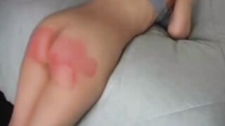 Tanya (19) merciless punished by stepdad