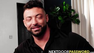 Ian Daniels slurps on the big dong of Luzza Mazzi before riding and slipping it deep