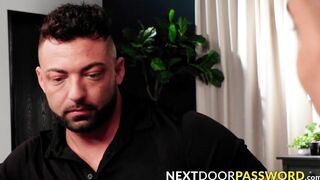 Ian Daniels slurps on the big dong of Luzza Mazzi before riding and slipping it deep