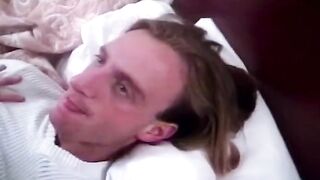 Cutie British blonde lady shows off her anal talent