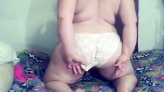 My sexy Fat BBW plowed friend spreading her booty and