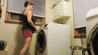 Wifey plowed doggy style inside laundry room huge butt HOTTIE