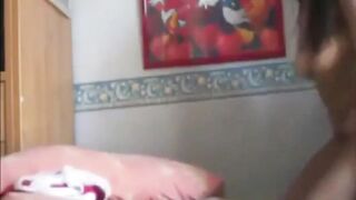 Fucking my schoolgirl at home
