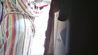 Ex-Wife shower,long nipples, huge cunt two