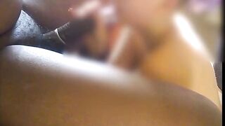 My ex-wife blows a new long african penis