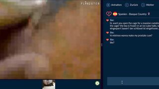 spanish masturbate soak cunt chastity dick cage anal tease