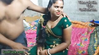 Desi Green Saree Wali Bhabhu Ki Chudai