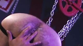 We find Brock Devonshire on a metal contraption sticking something up his ass. But Wh