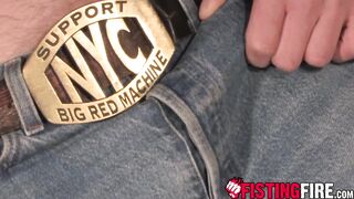Raunchy punk Doc Benway in his solo fetish action with steel rods