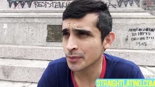 I paid curious horny dude Wally to swallow my cock and creamy cum