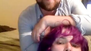 Rough Amateur Blowjob and Fingering on Webcam