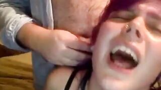 Rough Amateur Blowjob and Fingering on Webcam