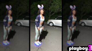 Sexy ebony MILF pornstar masturbated