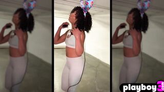 Sexy ebony MILF pornstar masturbated