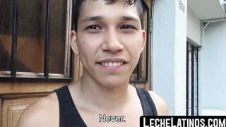 A young straight Latino is picked up and brutally fucked