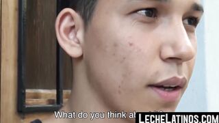 A young straight Latino is picked up and brutally fucked