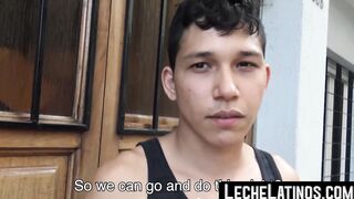 A young straight Latino is picked up and brutally fucked