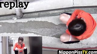 Shaggy pussy asian angels stowed away camera close up pissing