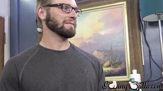 Nice bodied Ceasar Cummings whacks his cock and also Jake Karhoffs