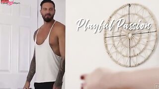Quinton James comes home from the gym to view Octavia Red into bed reading a